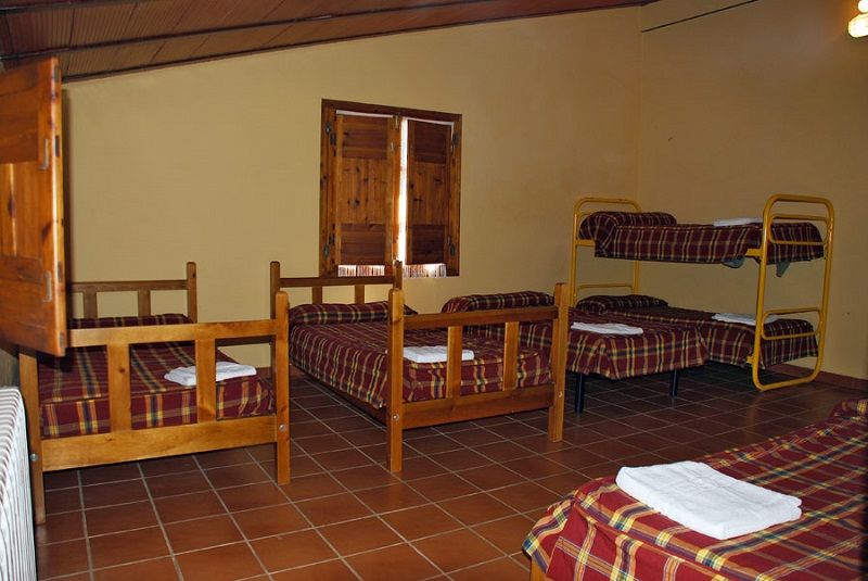 Viaje escolar fin de curso Naturaleza en la Sierra de Cazorla: Dormitorios albergue