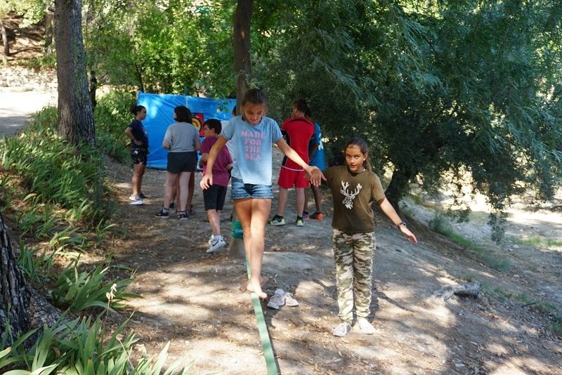 Campamento de Cocina en Jaén: Slackline